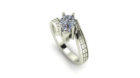 Diamond Bypass Engagement Ring | Custom Jewelry | Valeria FJ