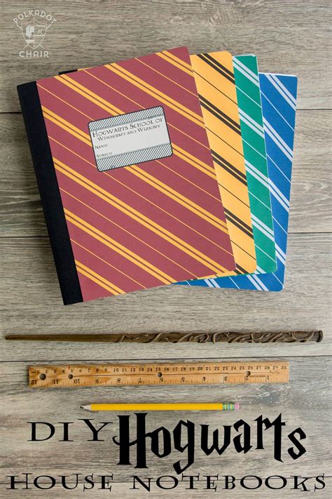 DIY Hogwarts Inspired House Notebooks; Harry Potter Craft Idea - The ...