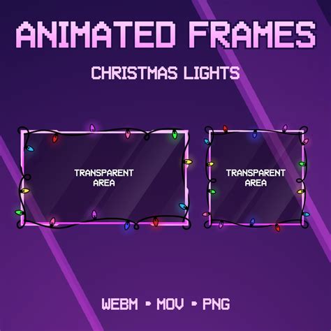 Animated Stream Overlay Twitch Christmas Overlay Animated Overlay Stream Decoration Christmas ...