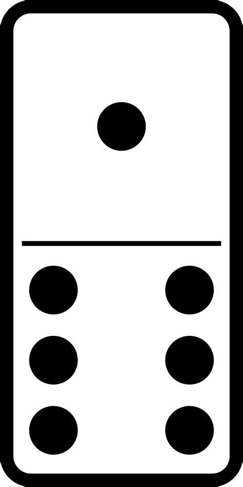 Domino Template Svg