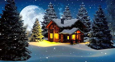 Trends For Wallpaper Snowy Christmas Tree Background images