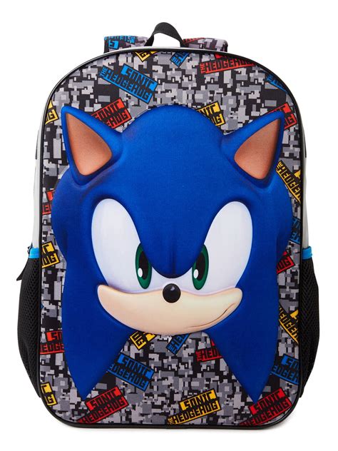 Sonic the Hedgehog Kids’ Backpack Blue Grey - Walmart.com