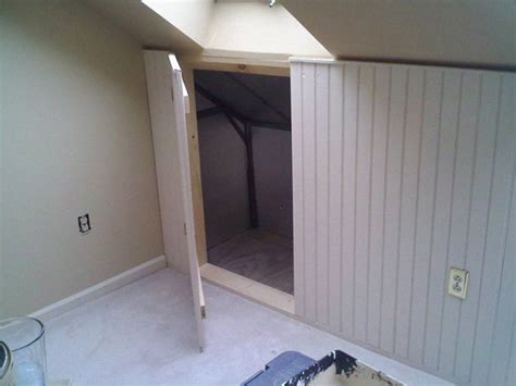 Knee wall door | Knee wall, Wall storage, Loft spaces