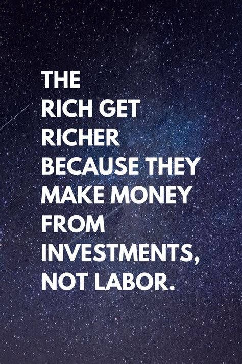 Why the rich get richer? | Feel good quotes, How to get rich, Poor quotes