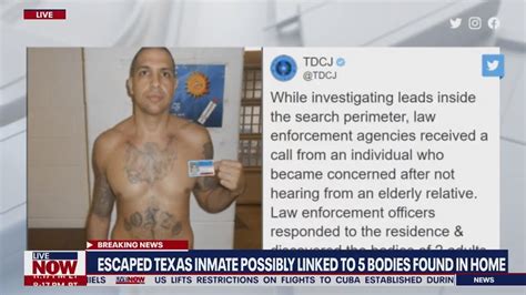 Escaped Texas inmate may be linked to 5 bodies found in home - YouTube