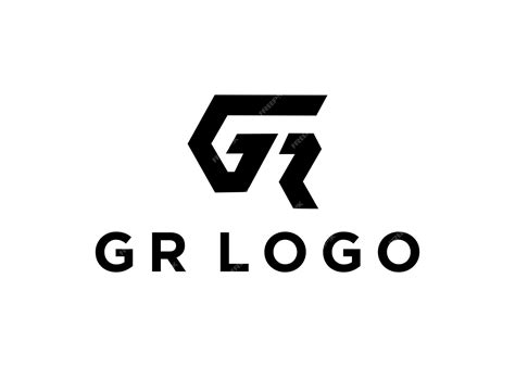 Premium Vector | Gr logo design vector illustration