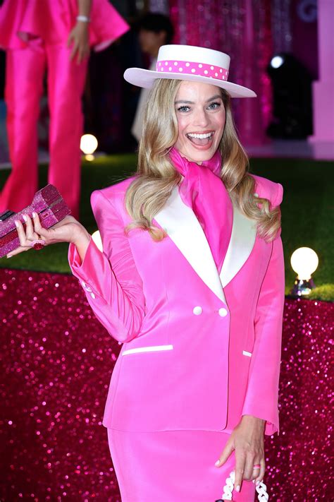 Margot Robbie Trades in a Pink Suit for a Ballerina Dress to Channel ...