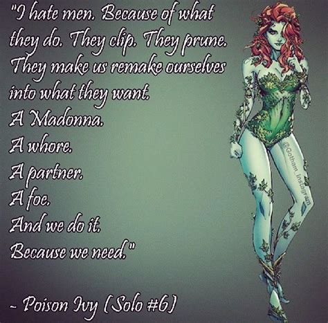 Pin by Kelly Donnelly on DC Villains | Poison ivy quotes, Poison ivy ...