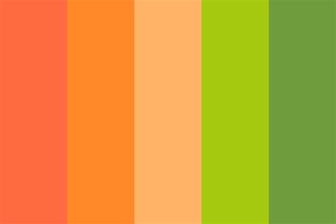 Green-Orange Color Palette