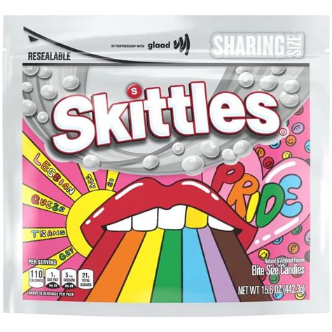 Skittles Original Chewy Candy Pride Pack, Shareable Limited Edition, 15.5oz - Walmart.com