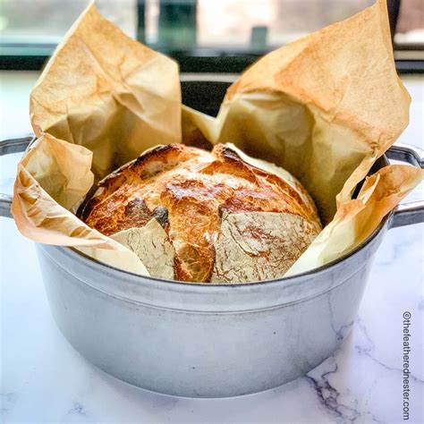 Easy Dutch Oven Sourdough Bread - The Feathered Nester