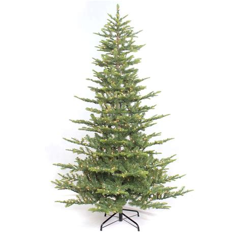 Puleo International 6.5 ft. Pre-Lit Incandescent Aspen Green Fir ...