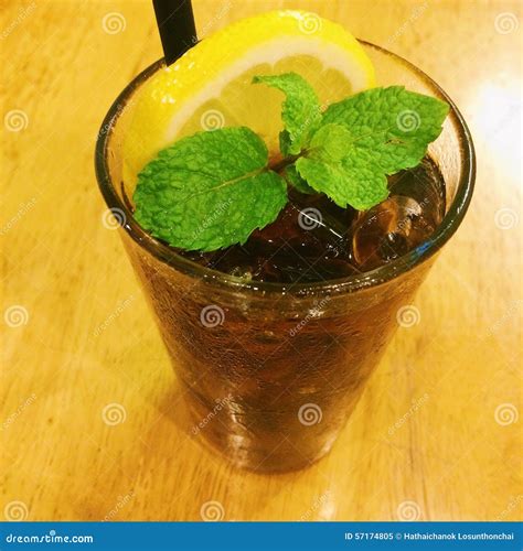 Coca cola with lemon stock image. Image of soft, cola - 57174805