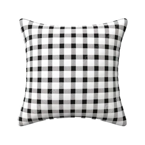 Checkered Realistic Pillow 3d Render, Checkered, Realistic, Blue PNG ...