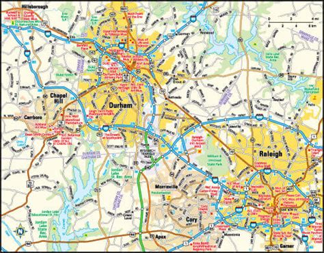 Map of North Carolina - Guide of the World