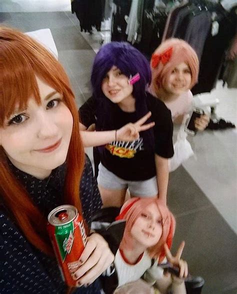 The club hanging out {DDLC cosplay} | Doki Doki Literature Club! Amino