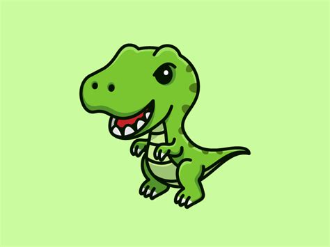 T-Rex by Alfrey Davilla | vaneltia on Dribbble Dinosaur Clip Art, Dinosaur Images, Cute Dinosaur ...