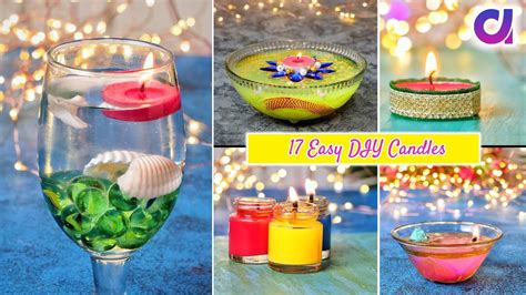 17 Easy and Beautiful DIY Candles for Diwali | Room Decor | Artkala - YouTube