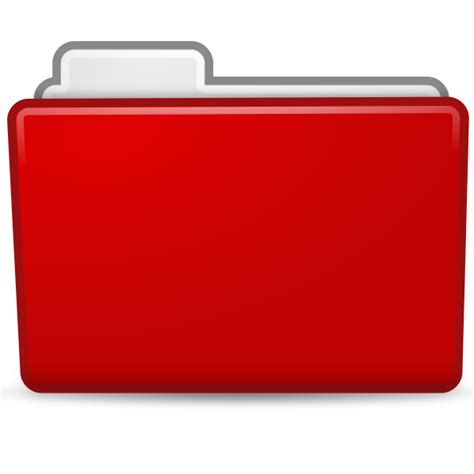 Red folder icon | Free SVG