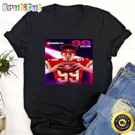 Kansas City Chiefs Patrick Mahomes Cartoon Pictures Madden 24 NFL Overall T Shirt