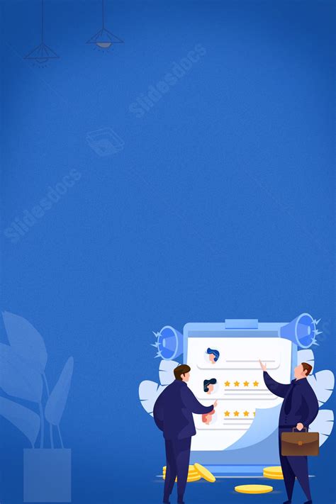 Minimalist Blue Job Hunt For Hiring Talents Page Border Background Word Template And Google Docs ...