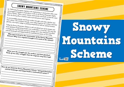 Snowy Mountains Scheme :: Teacher Resources and Classroom Games :: Teach This