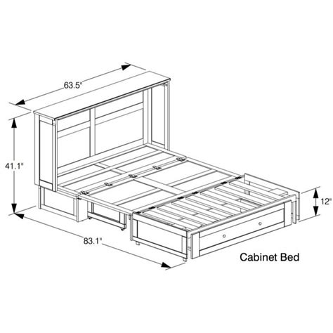 The Clover Murphy Bed Cabinet is a queen size guest bed | Murphy bed diy, Murphy cabinet bed ...