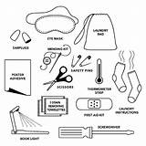First Aid Kit Coloring Page sketch template