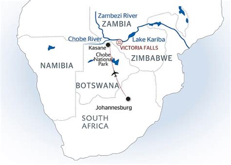 Zambezi River On Africa Map - Map Of Africa Showing The Congo Niger Nile Zambezi Orange And Lake ...