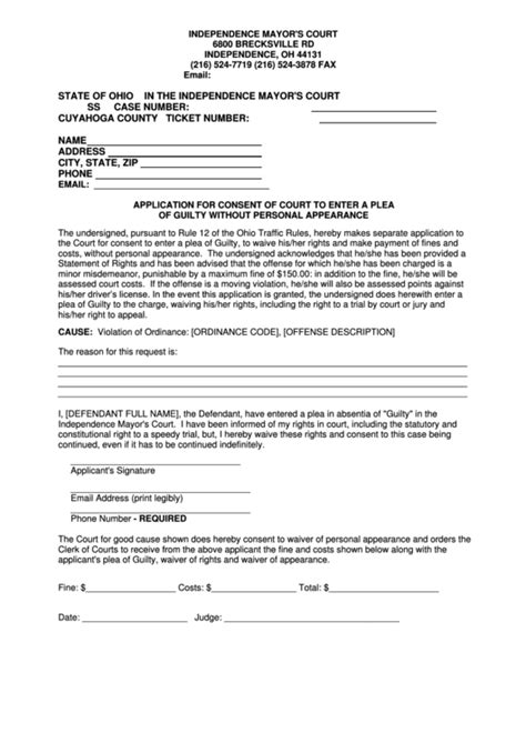 34 Ohio County Court Forms And Templates free to download in PDF