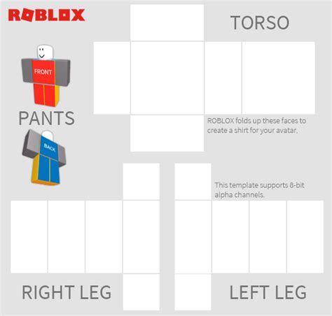 roblox pants template design