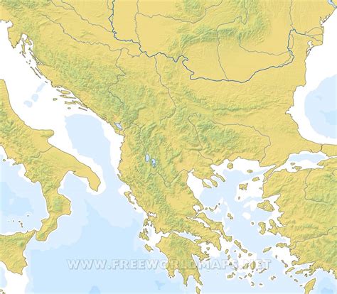 Balkan Peninsula map