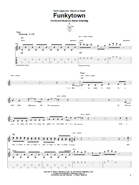 Funky Town Guitar Chords