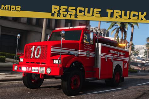 Brute Fire Rescue Truck [Add-On | Liveries | Template] - GTA5-Mods.com