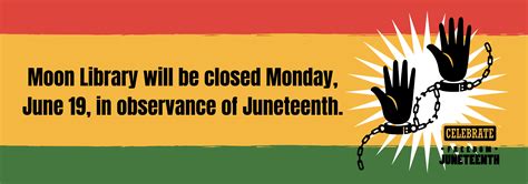 juneteenth banner – Moon Township Public Library