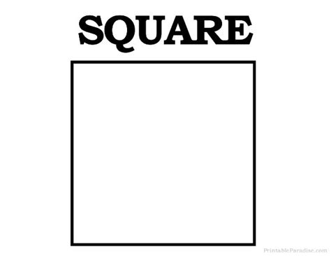 Square Shape Worksheet For Toddlers - Esperanza Baile's Printable ...