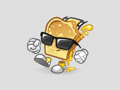 Grilled Cheese Mascot by Mark Lester Jarmin on Dribbble