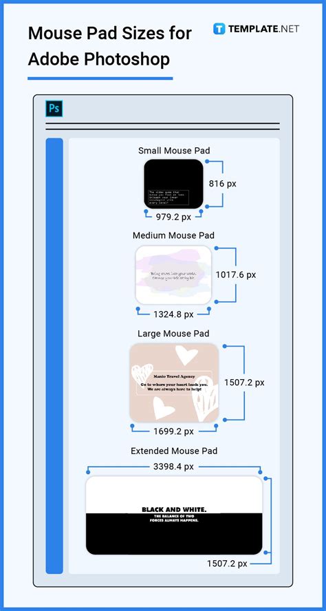 Mouse Pad Size - Dimension, Inches, mm, cms, Pixel