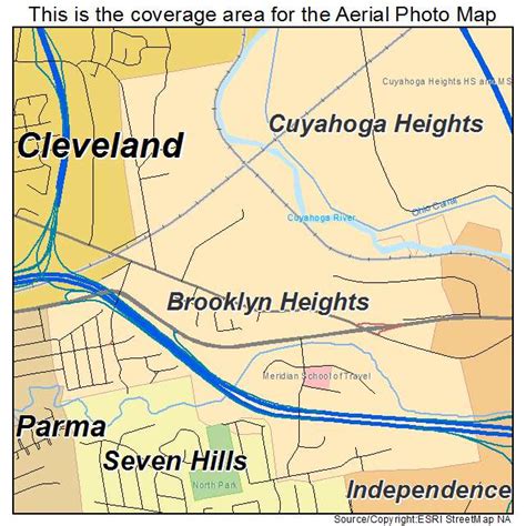 Aerial Photography Map of Brooklyn Heights, OH Ohio