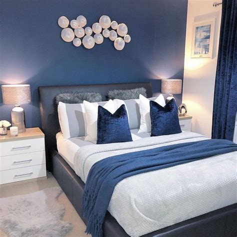 Blue Master Bedroom, Blue Bedroom Walls, Blue Bedroom Decor, Bedroom Wall Colors, Bedroom Color ...
