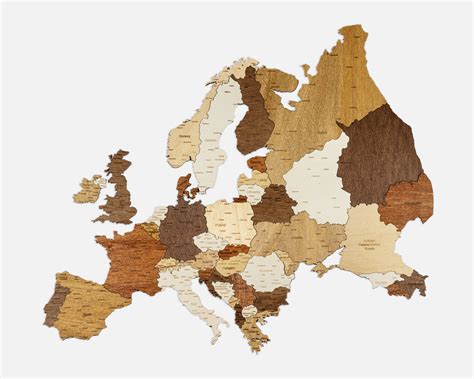 Europe Wooden Map Puzzle | 68travel