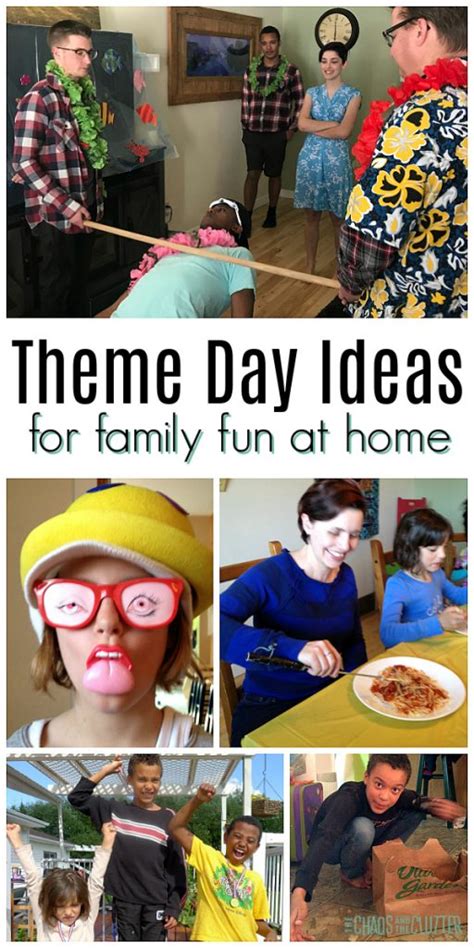 Theme Day Ideas for Family Fun at Home