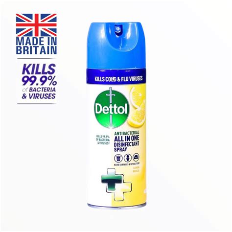 Dettol LEMON BREEZE Hygiene All-in-1 Disinfectant Spray 400ml – Shopifull