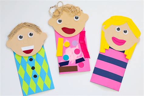 All About Me Paper Bag Puppets - The Littles & Me