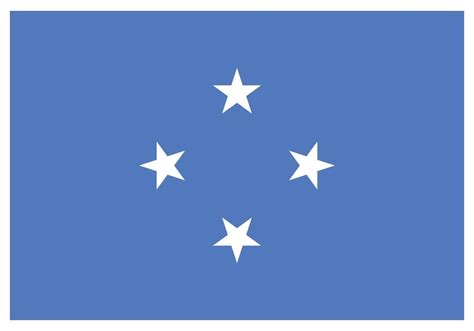 National flag of Micronesia Federated States - Flat color icon. 16592301 Vector Art at Vecteezy