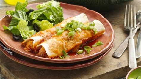 Easy Creamy Chicken Enchiladas recipe from Betty Crocker