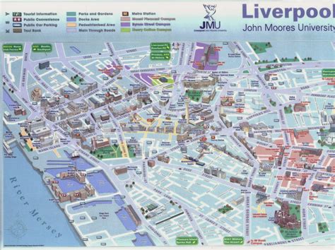 This map shows the city of Liverpool in England. #England #City #Map # ...