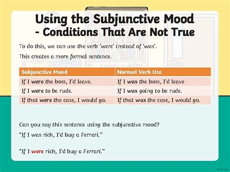 What Is the Subjunctive Mood The subjunctive mood