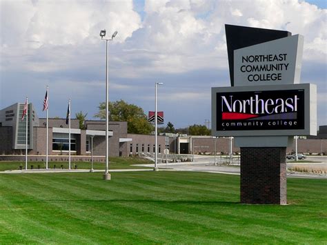 Main Entrance of the Northeast Community College Campus in Norfolk