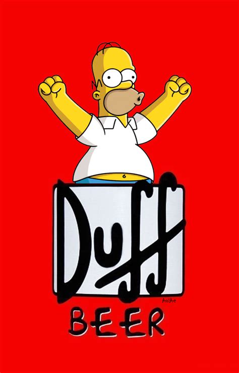 THE SIMPSON-Homer Simpson and Duff Beer | The simpsons, Homer simpson ...